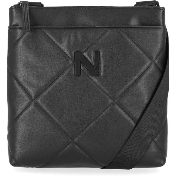 Women's Lakeside Signatures Jacquard North South Cross body Black Shoulder Bags - Picture 2 of 5